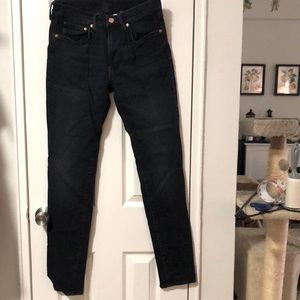 H&M men’s dark blue denim skinny jeans